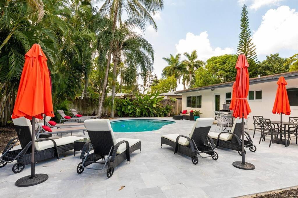 Private Oasis With Pool Near Beaches, Dining & Las Olas فورت لودرديل المظهر الخارجي الصورة